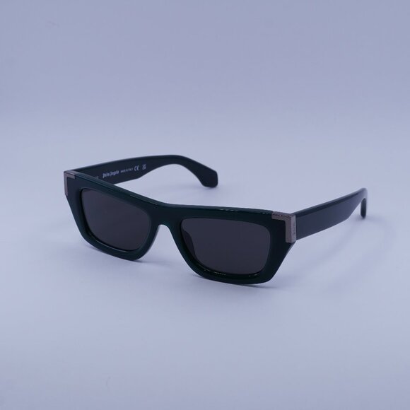 Palm Angels PERI10K MALIBU 5507 Sunglasses Green Cat Eye Frame, Grey Lenses - Picture 1 of 9